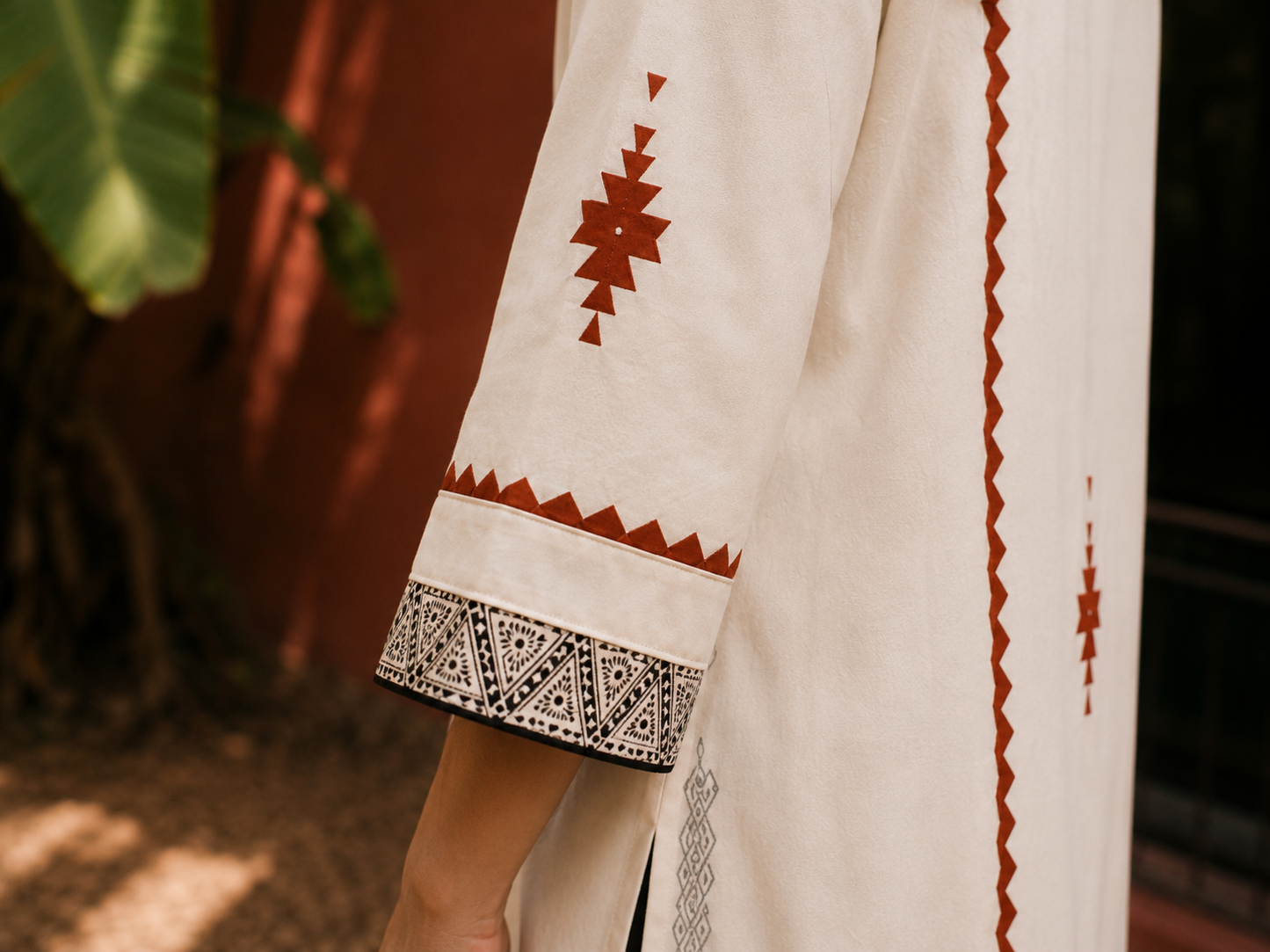 Ivory Nomad Printed Straight Kurta