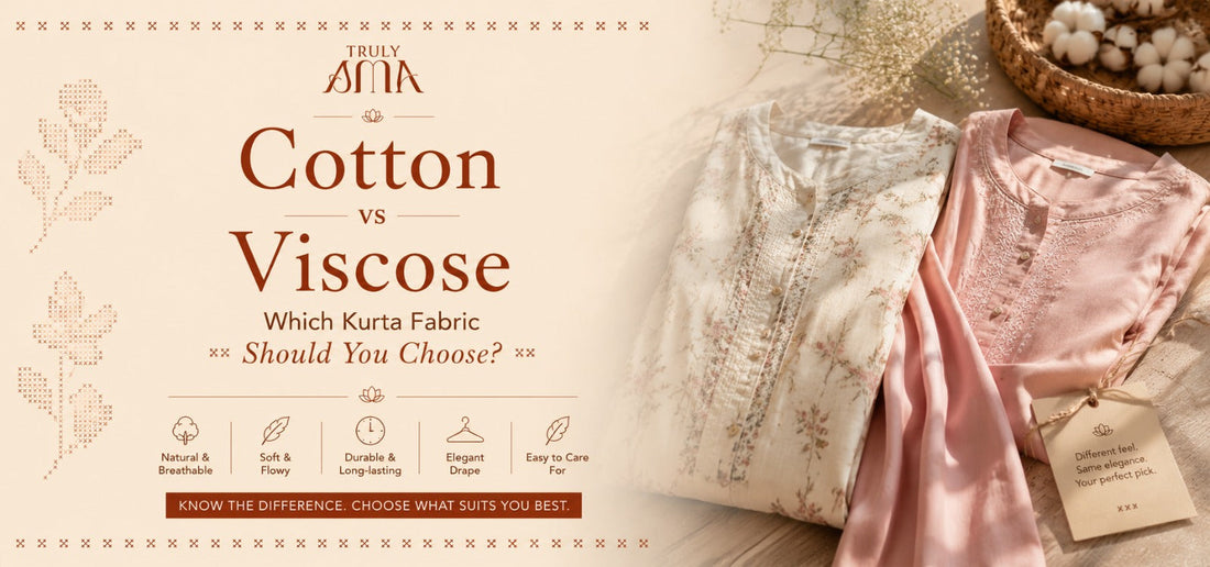 Cotton vs Viscose — Which Kurta Fabric Should You Choose?