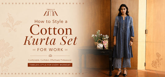 How to Style a Cotton Kurta Set for Work