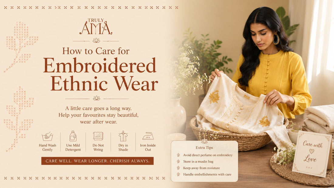 How to Care for Embroidered Ethnic Wear