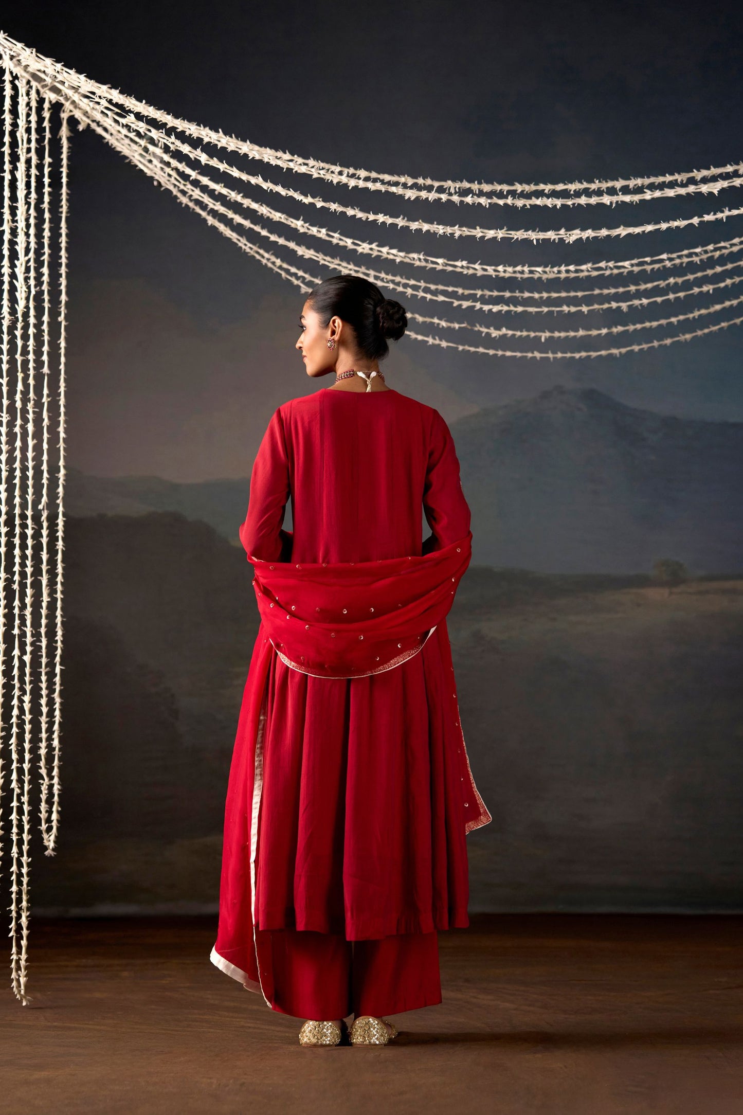 Gulnaar Anarkali Suit Set with Dupatta