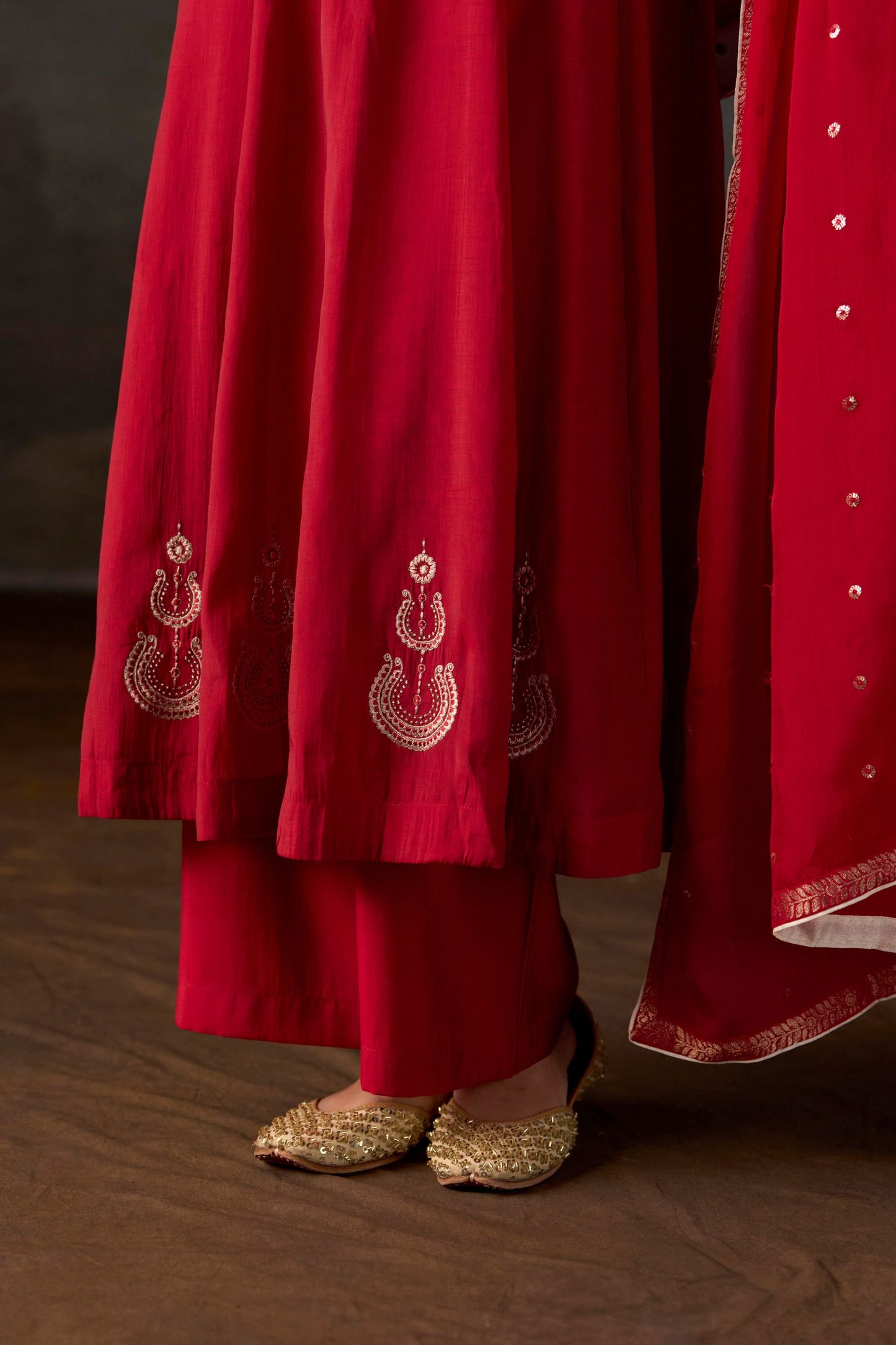 Gulnaar Anarkali Suit Set with Dupatta